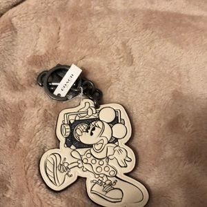 Coach Minnie Mouse key chain